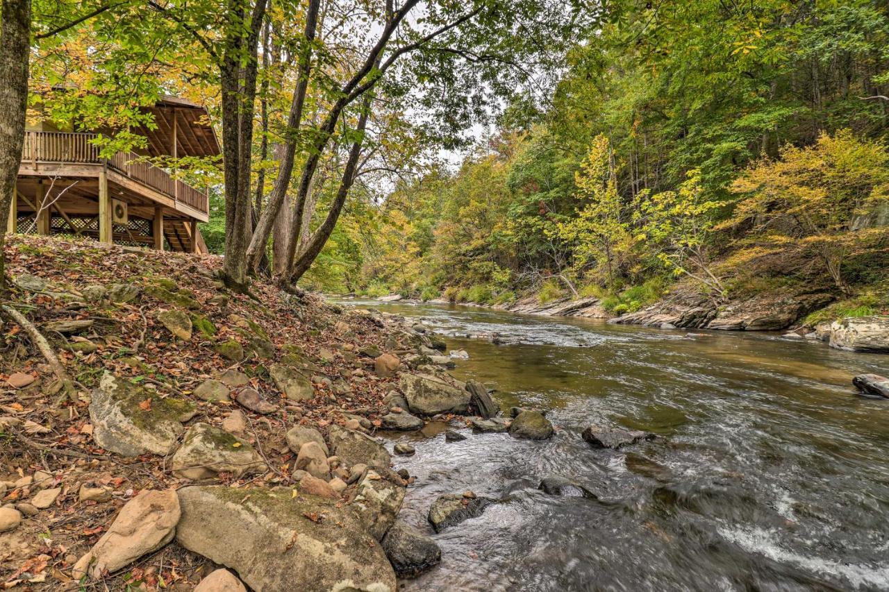 הוילה Weaverville Creekside Retreat With Deck, 18 Miles To Wolf Ridge מראה חיצוני תמונה
