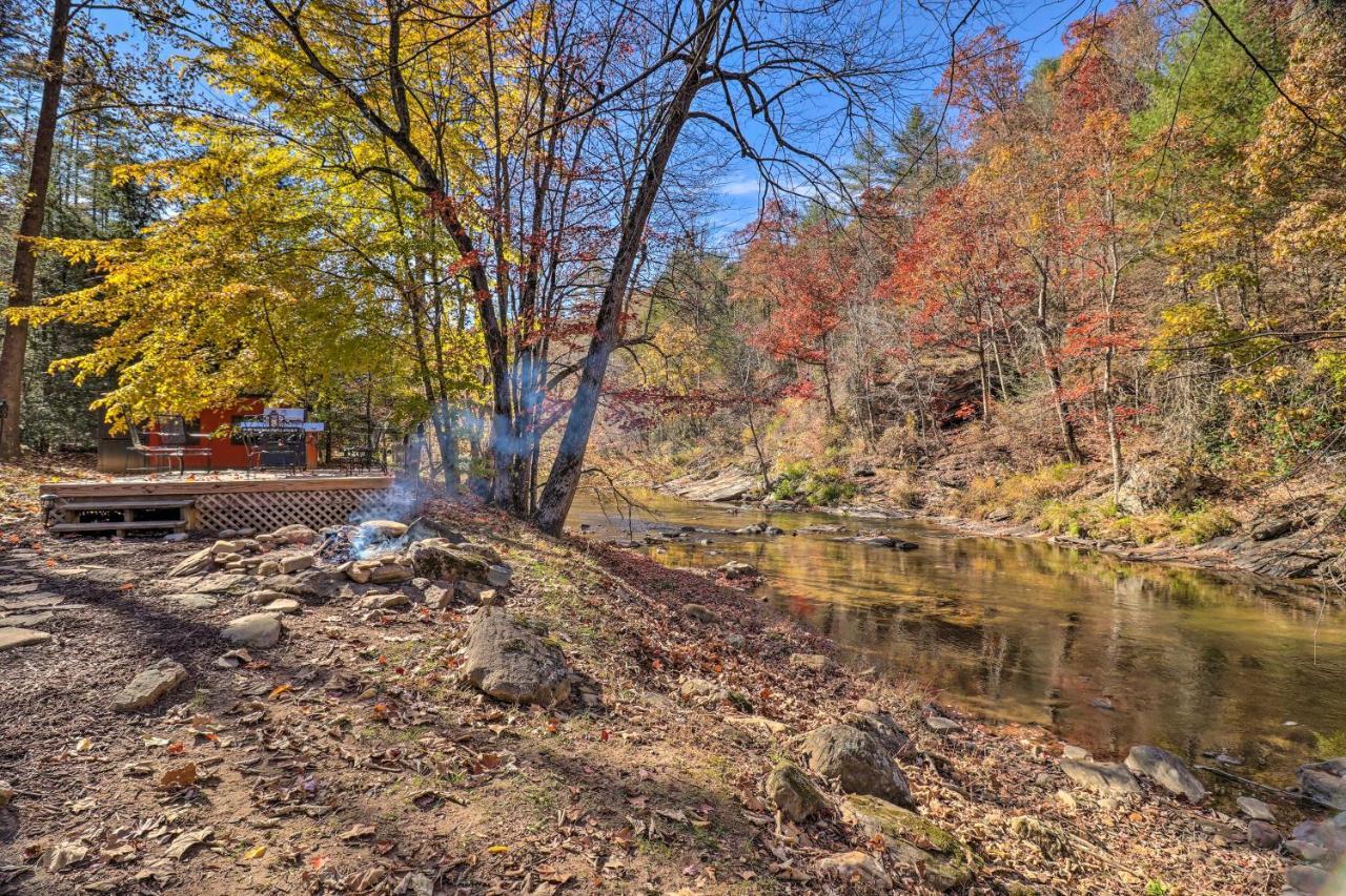הוילה Weaverville Creekside Retreat With Deck, 18 Miles To Wolf Ridge מראה חיצוני תמונה