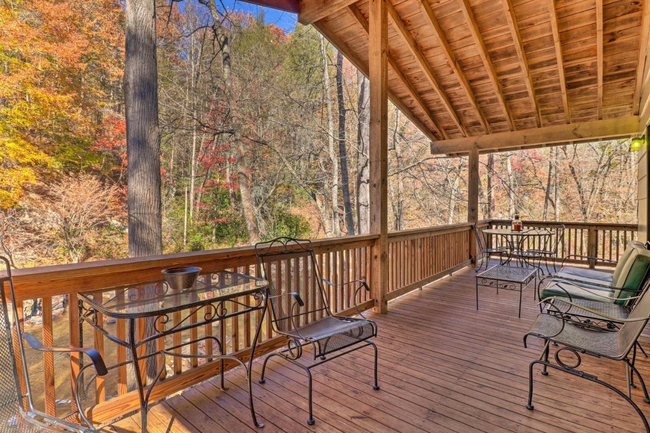 הוילה Weaverville Creekside Retreat With Deck, 18 Miles To Wolf Ridge מראה חיצוני תמונה