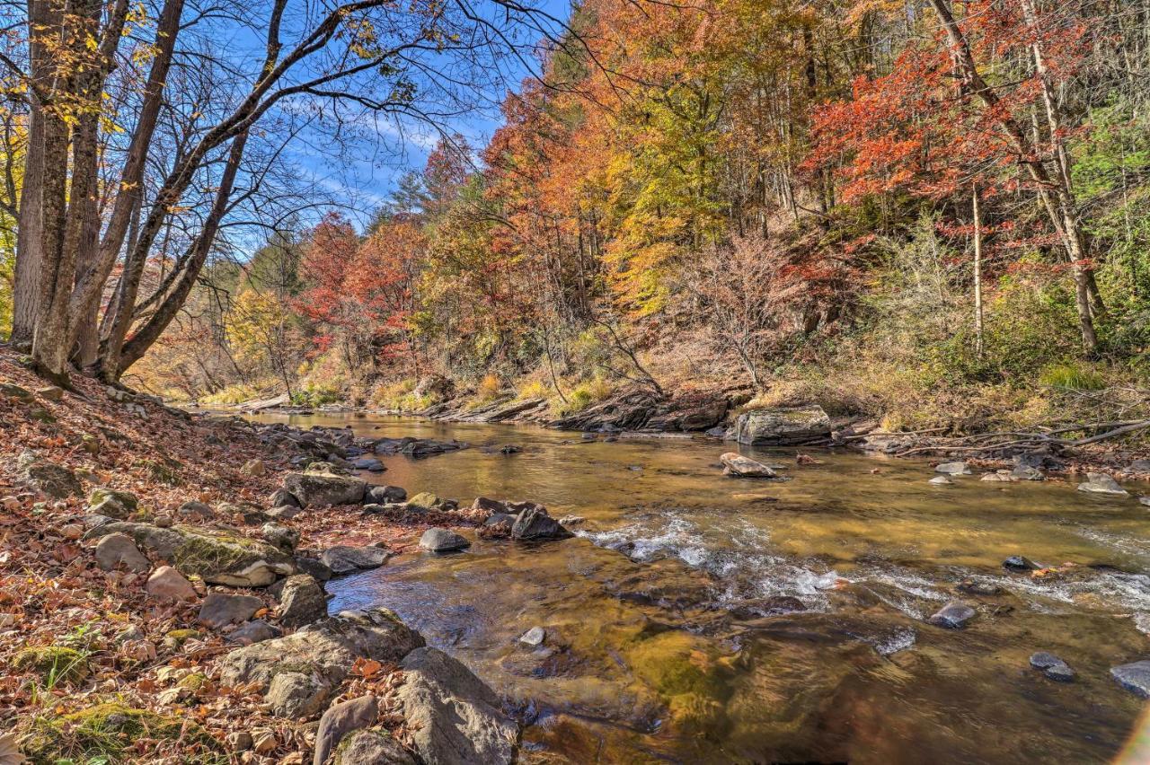 הוילה Weaverville Creekside Retreat With Deck, 18 Miles To Wolf Ridge מראה חיצוני תמונה